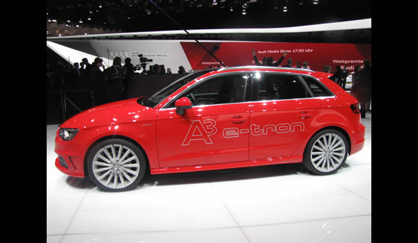 Audi A3 e-tron Sportback Plug-in Hybrid Prototype 2013 